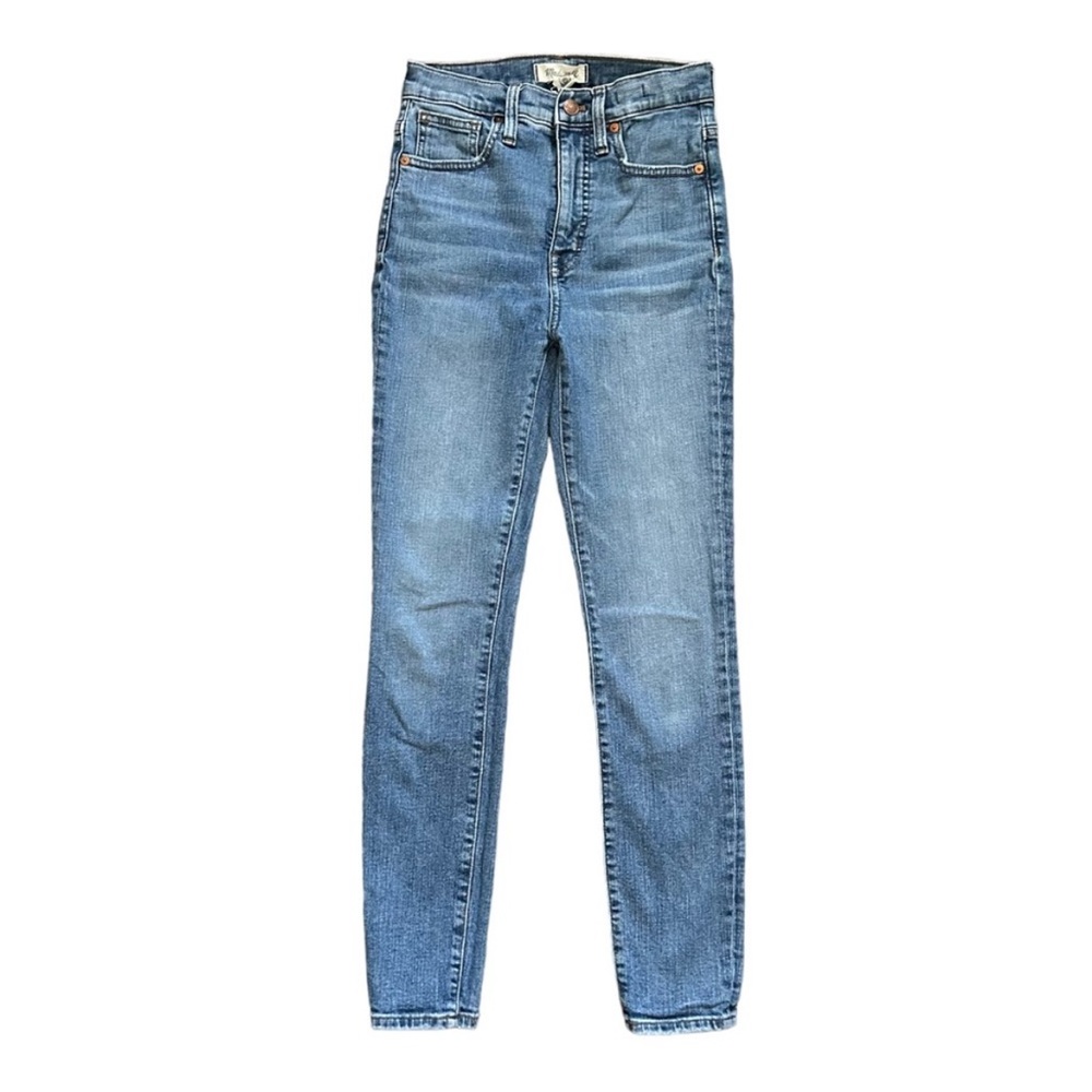 Madewell 11" High-Rise Skinny Jeans Longridge Wash Stretch Denim Casual Size 25